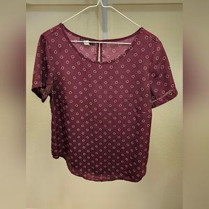 Simply Styled Red Blouse, size Large